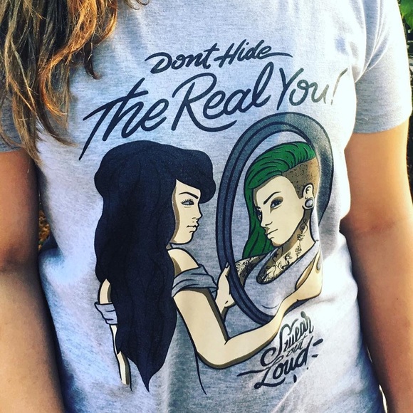 Don’t Hide the Real You / Swear Out Loud Apparel - Picture 2 of 7